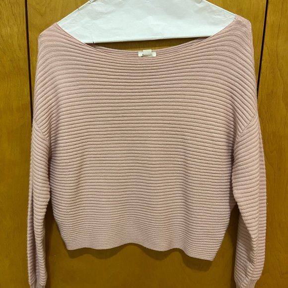 pale pink garage boat neck sweater!💗 - Picture 1 of 3